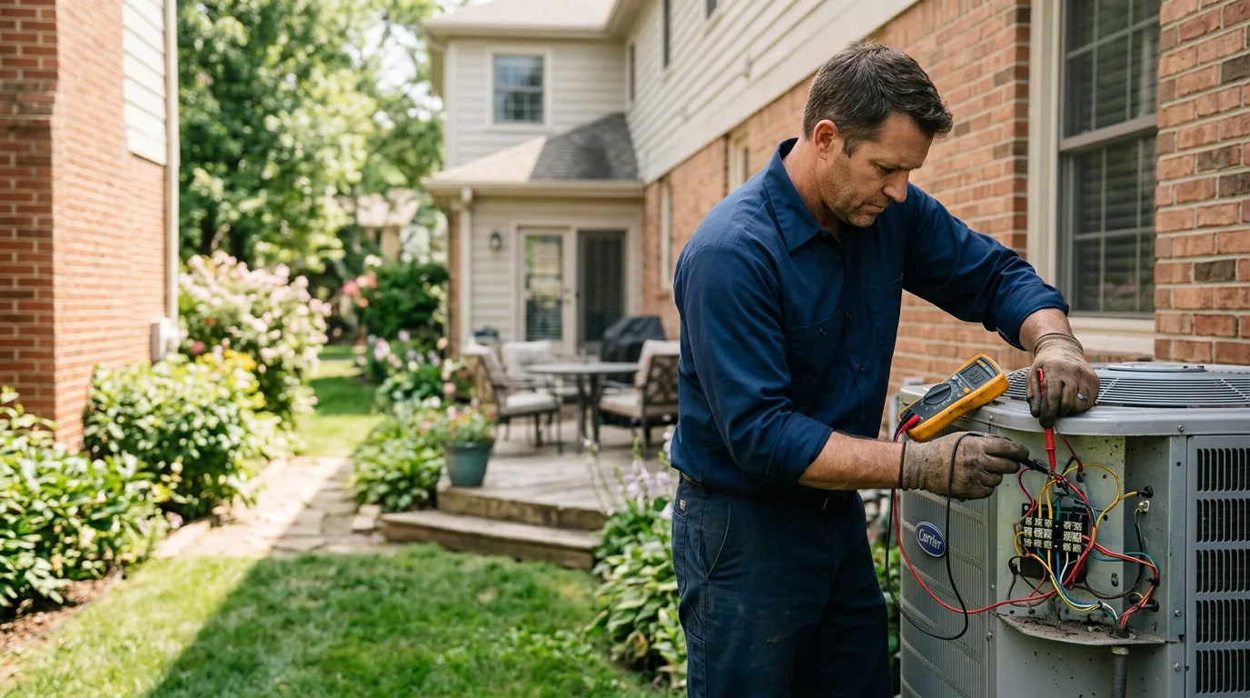 HVAC technician working near Washington, PA